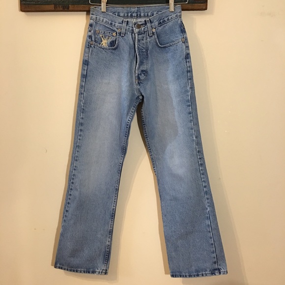 Vintage Manager High Waisted Light Wash Straight Leg Jeans Size 26 - Picture 4 of 14